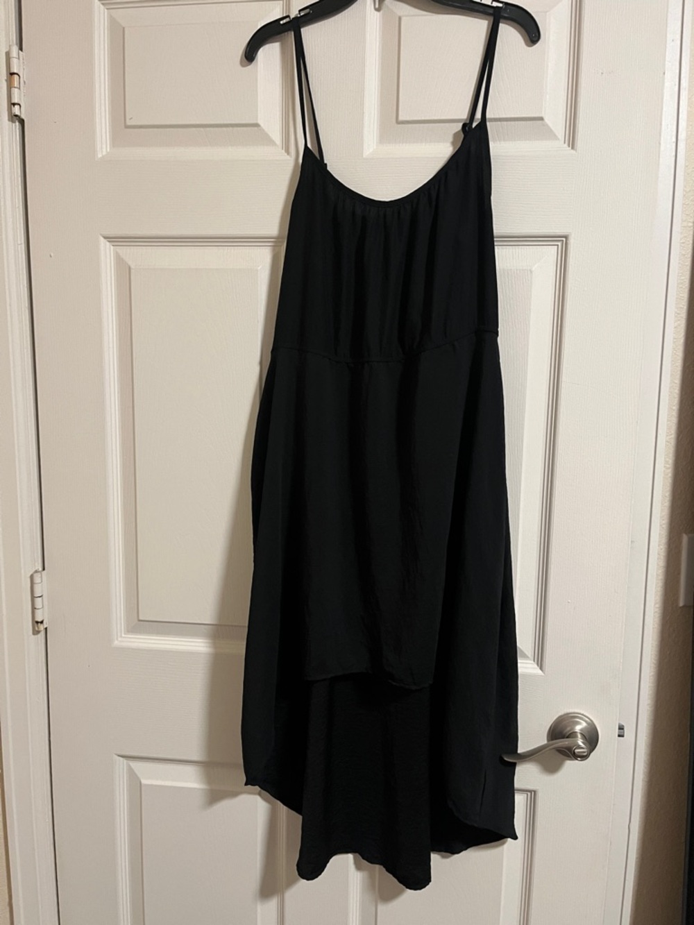 Cotton On Black Spaghetti-Strap High-Low Dress